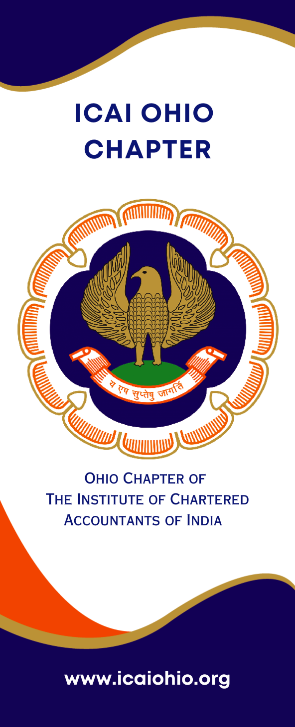 ICAI Ohio Chapter banner with official ICAI emblem